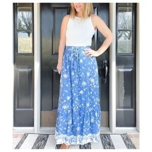 Blue Maxi Skirt
